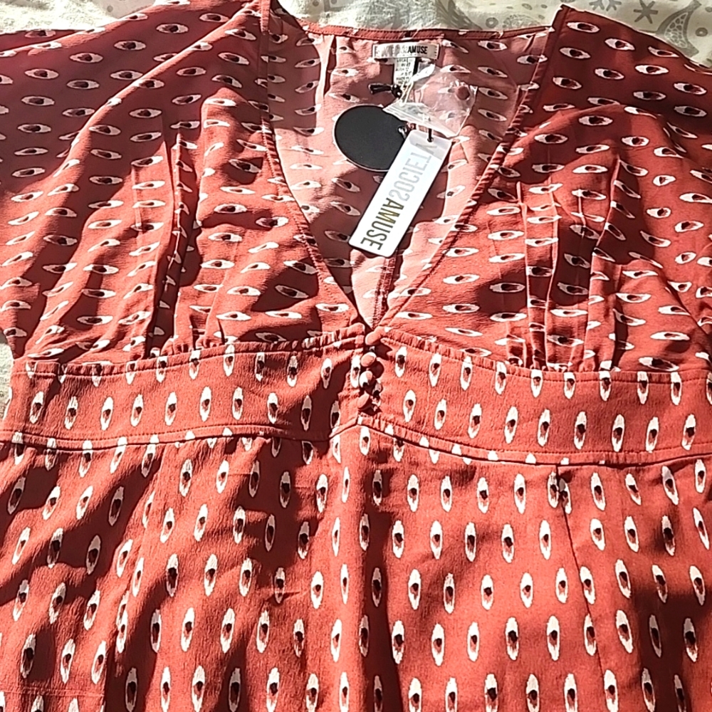 Amuse Society “Arrowhead” Dress NWT